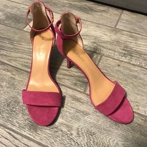 Kelly & Katie Fuchsia Suede Sandals